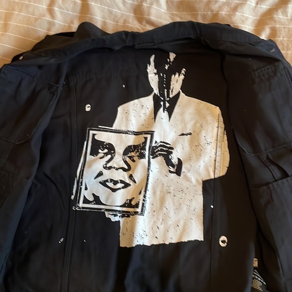 Obey Black Denim Jacket - Picture 4 of 5